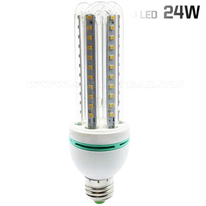 Bộ 2 Bóng đèn Led chữ U 24W Efficient siêu tiết kiệm điện