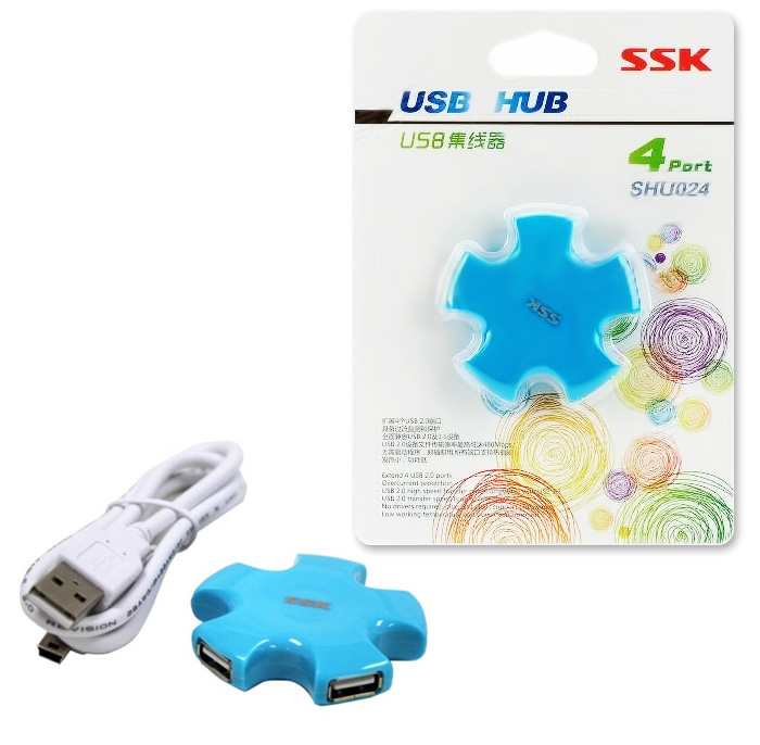 Hub USB chia 4 cổng SSK Shu024