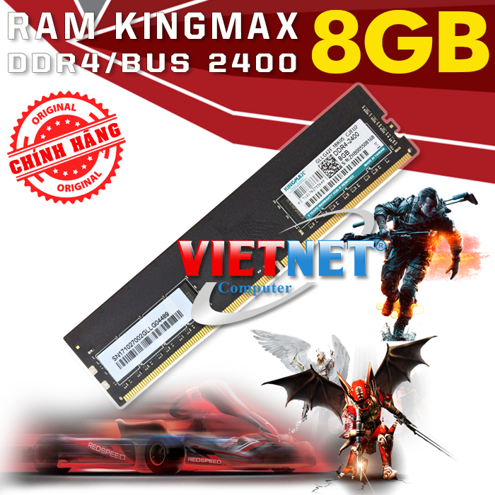 Ram máy tính Kingmax 8GB DDR4 Bus2400