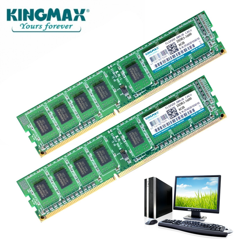 Bộ nhớ RAM Kingmax DDR3 8GB/ Bus 1600 cho máy tính
