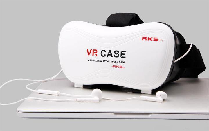 Kính thực tế ảo VR-Case RK, phiên bản V5 cao cấp dành cho smartphone (Trắng)