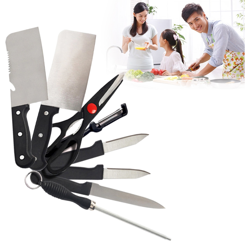 Bộ dao kéo 8 món thép không gỉ dành cho nhà bếp