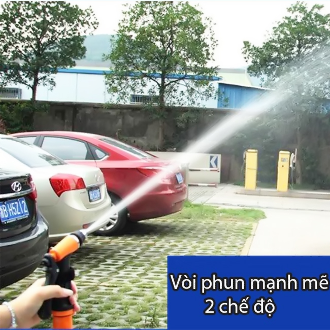 Bộ Máy bơm mini rửa xe tăng áp lực nước (xịt mạnh, nhỏ gọn tiện dụng)