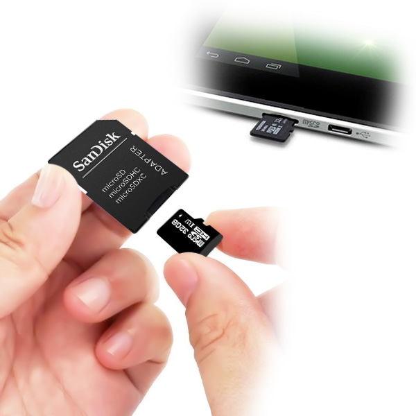 Bộ thẻ nhớ 32GB Micro SDHC U1/C10 và Adapter SanDisk và hộp nhựa