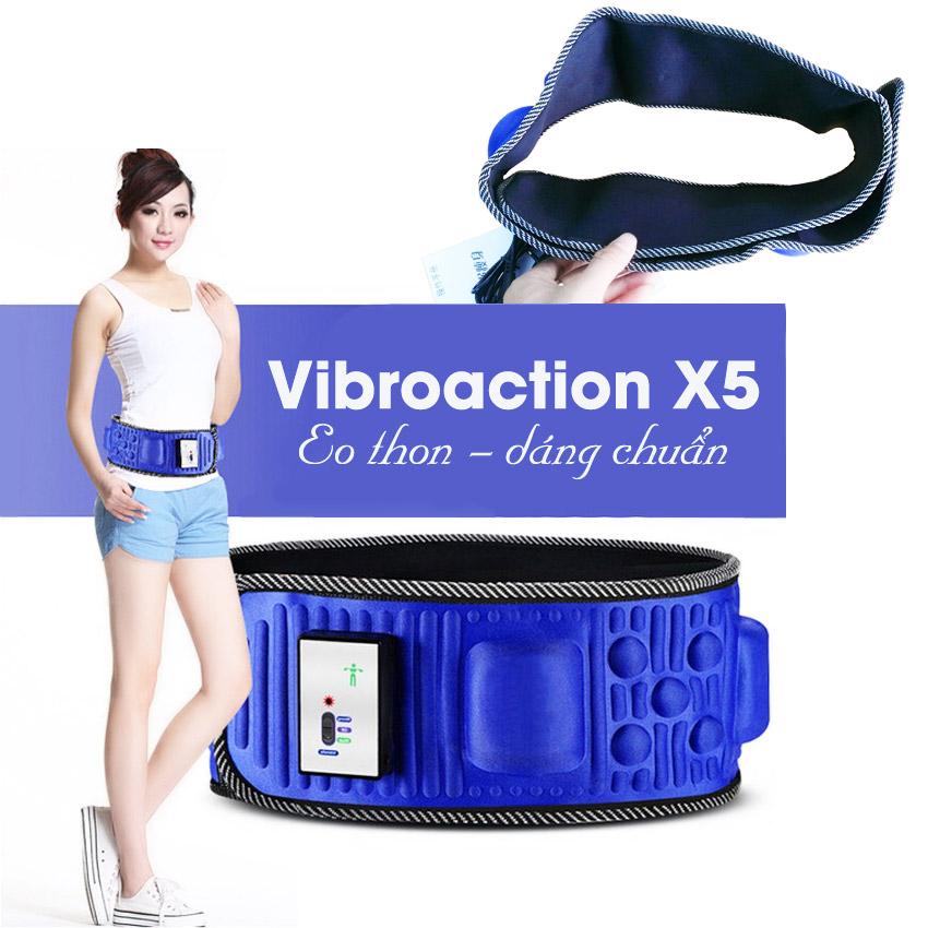 Đai massage tan mỡ bụng Vibroaction X5