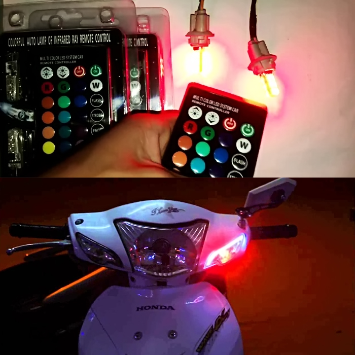 Đèn Led Demi 16 màu có remote