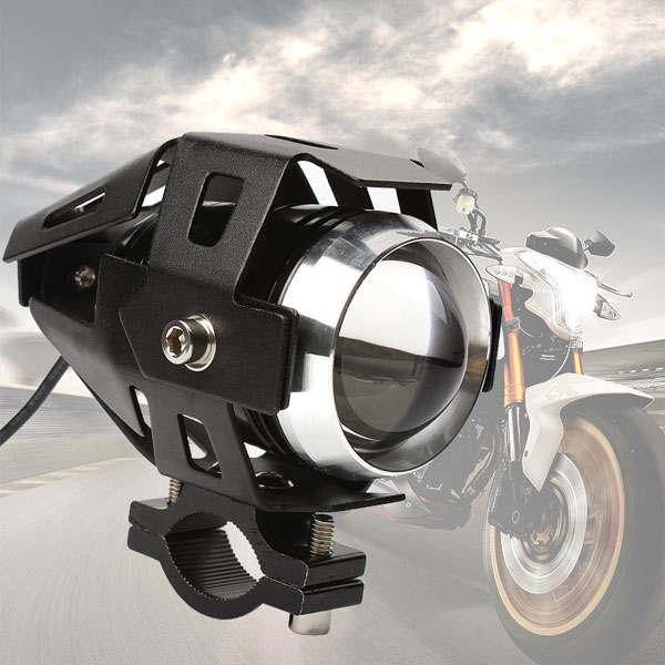 Bộ 2 đèn Led trợ sáng U5 cho xe máy (Đen)