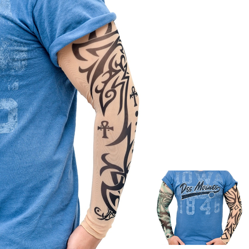 Bộ 5 đôi găng tay hình xăm 3D Tattoo Sleeve