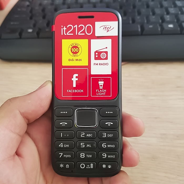 Điện thoại Itel IT 2120 (đỏ, xanh, đen)
