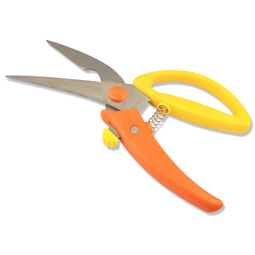 Kéo cắt gà Kitchen Scissors (Vàng cam)