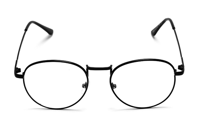 Mắt kính ngố gọng cận Nobita thời trang (đen)