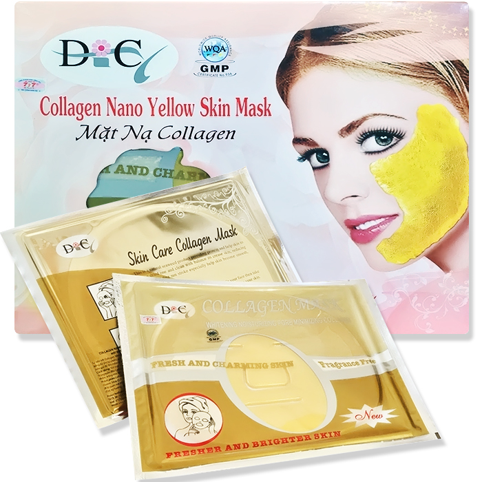 Bộ 5 mặt nạ Collagen Vàng Nano Skin Care DiC 345