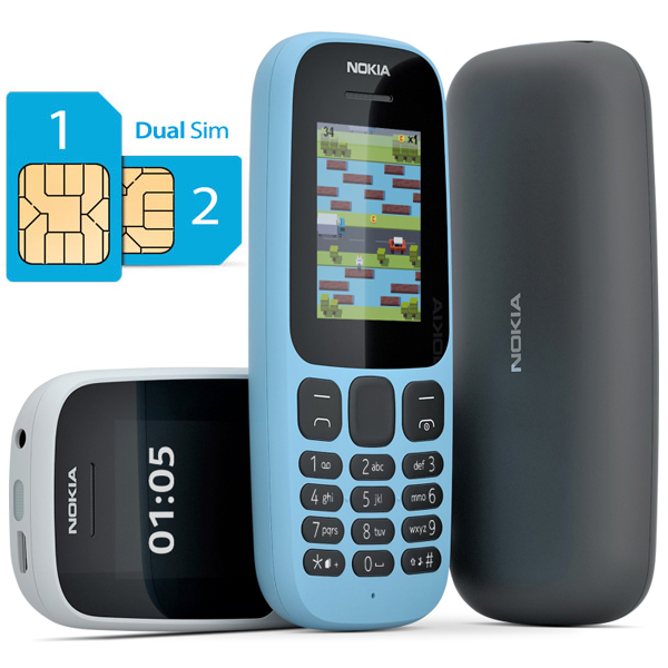 Điện thoại Nokia 105 2 Sim (2017) - Hàng hãng phân phối chính thức